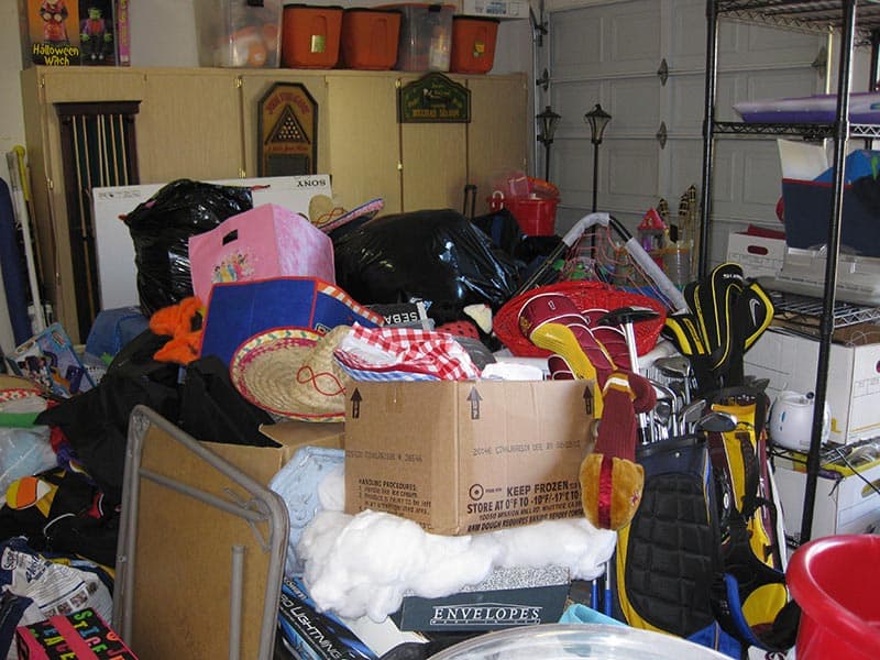 Unorganized Garage - Before