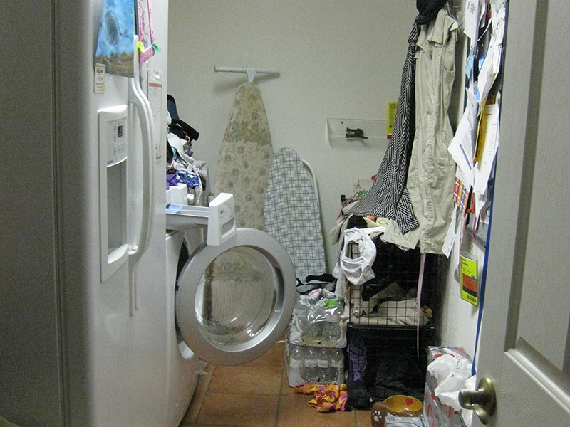 Unorganized Laundry Room - Before