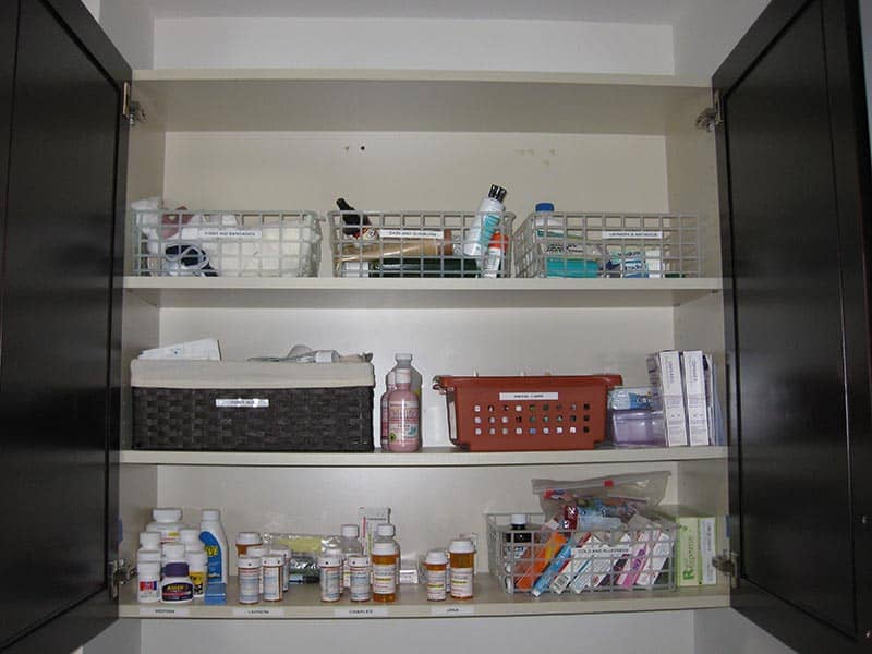 Organized Medicine Cabinet - After