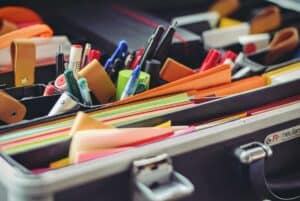 Organized office drawer