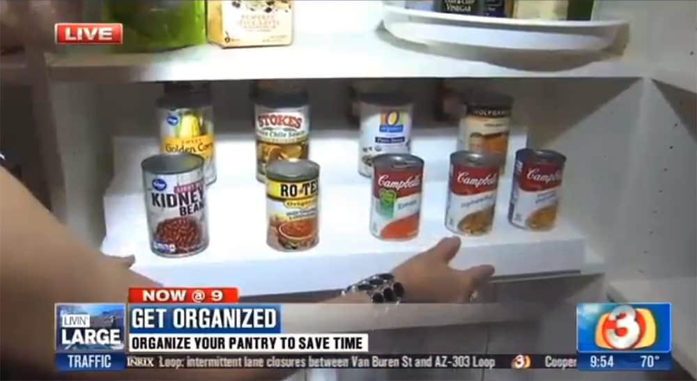 Stair stepper pantry organizer