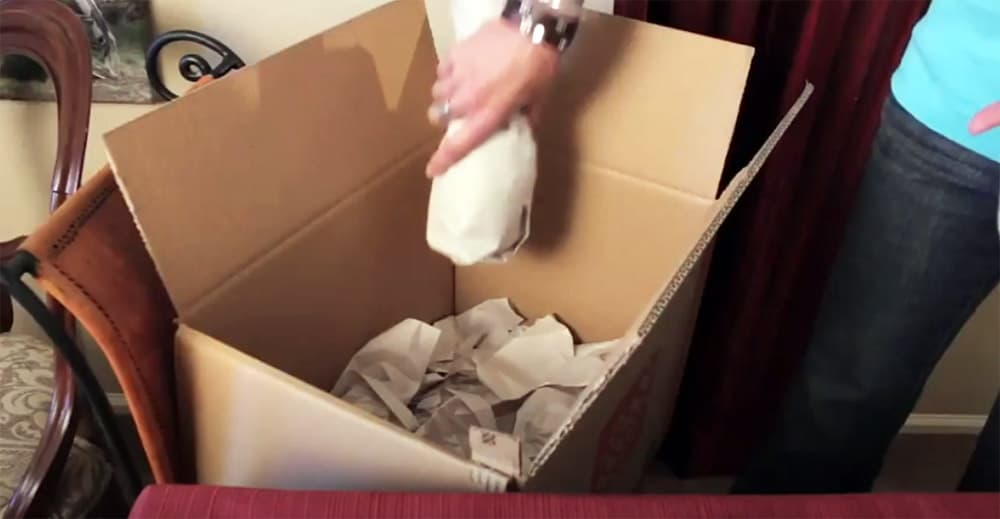 Packing fragile stemware
